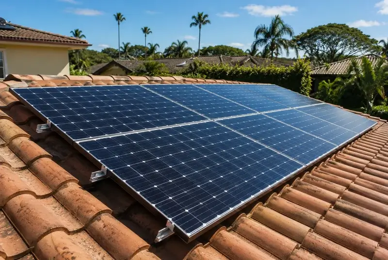 Installation de panneaux solaires à la Séguinière